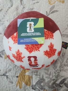 FIFA Canada Plush Soccer Ball - Red and White
